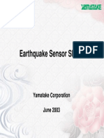Earthquake Sensor SES55: Yamatake Corporation June 2003