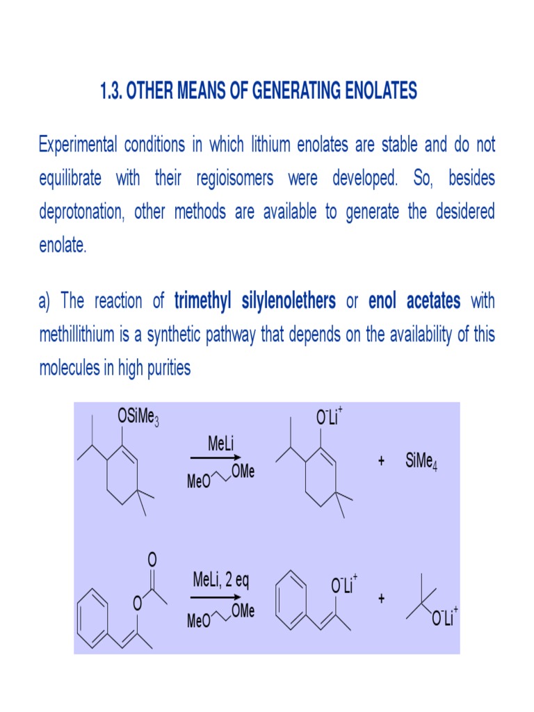 enolate Solvent Ion