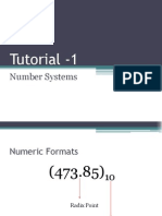 Tutorial - 1: Number Systems