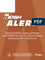Alert: Preventing Worker Injuries and Deaths From Mobile Crane Tip-Over, Boom Collapse, and Uncontrolled Hoisted Loads