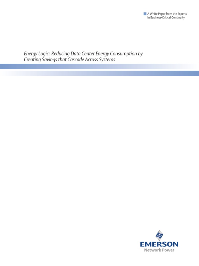 Energy Logic Reducing Data Center Energy Consumption | PDF