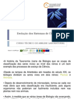 Evolução dos Sistemas de Classificação