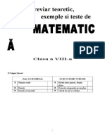 Breviar Teoretic Cl 8-Algebra