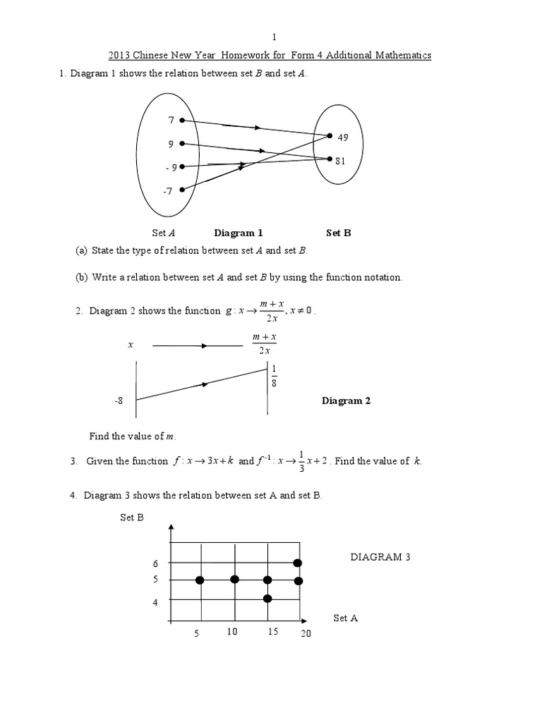 2013 Form 4 Additional Math Homework | PDF | Language Arts & Discipline ...