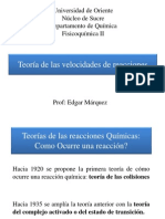 Teorías de las reacciones Químicas