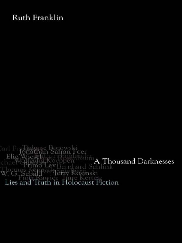 Thousand Darkness Fiction PDF The Holocaust Novels picture