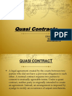 Law Quasi Contracts Final