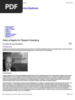 Sobre El Legado de Clement Greenberg | Revista Replicante