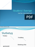 studera i sverige