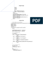 Program Fungsi dan Array dalam C