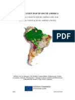 Vegetation map of South America