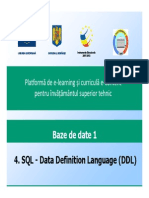 4. SQL - Data Definition Language (DDL)