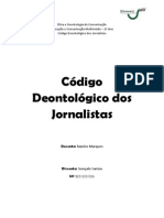 Código Deontológico Dos Jornalistas