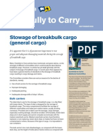 Stowage of Breakbulk Cargo