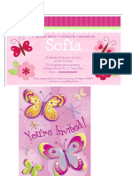 Moddelo e Tarjeta de Bautizo Sofia