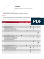 cohseive team questionnaire