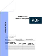 Materials Management User Manual - Complete Procurement Process Guide