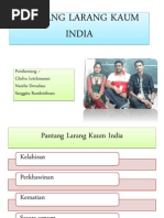 Pantang Larang Kaum India