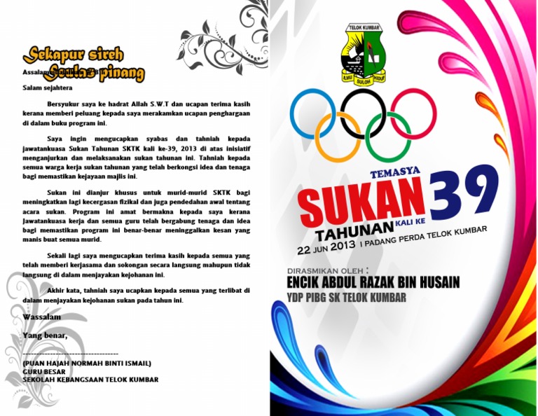 Cover Depan Buku Program Sukan Pdf