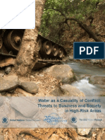 Water as a Casuality of Conflict - Threats to Business and Society in High-Risk Areaas