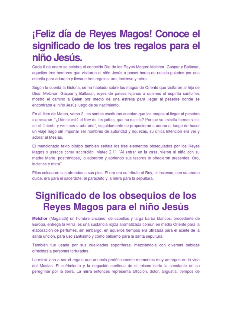 Con solicitud Acelerar Los Reyes Magos | PDF | Reyes Magos | Incienso
