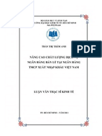 Nâng cao chất lượng dịch vụ ngân hàng bán lẻ tại ngân hàng thươmg mại cổ phần xuất nhập khẩu Việt Nam - Luận văn, đồ án, đề tài tốt nghiệp PDF