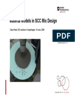 Material Models in SCC Mix Design 