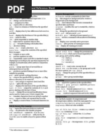 UNIX/LINUX Command Reference Sheet: File Commands Process Management