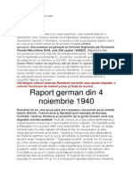 Raport German Din 4 Noiembrie 1940