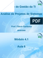 Aula 6 – Análise de Projetos de Sistemas