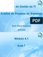 Aula 7 – Análise de Projetos de Sistemas