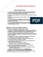 Chapter 16 The Molecular Basis of Inheritanc: Lecture Outline Overview: Life's Operating Instructions