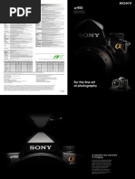 Download Sony A900 Brochure by Jose Gutierrez SN20137683 doc pdf