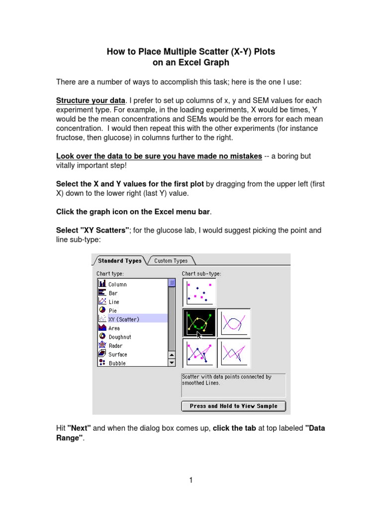 Excel: Multiple Scatter Plots Guide | PDF | Teaching Methods & Materials