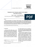 Decision models for for digital networked