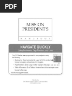 LDS Mission President's Handbook