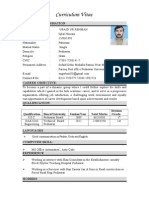 Curriculum Vitae: Personal Information