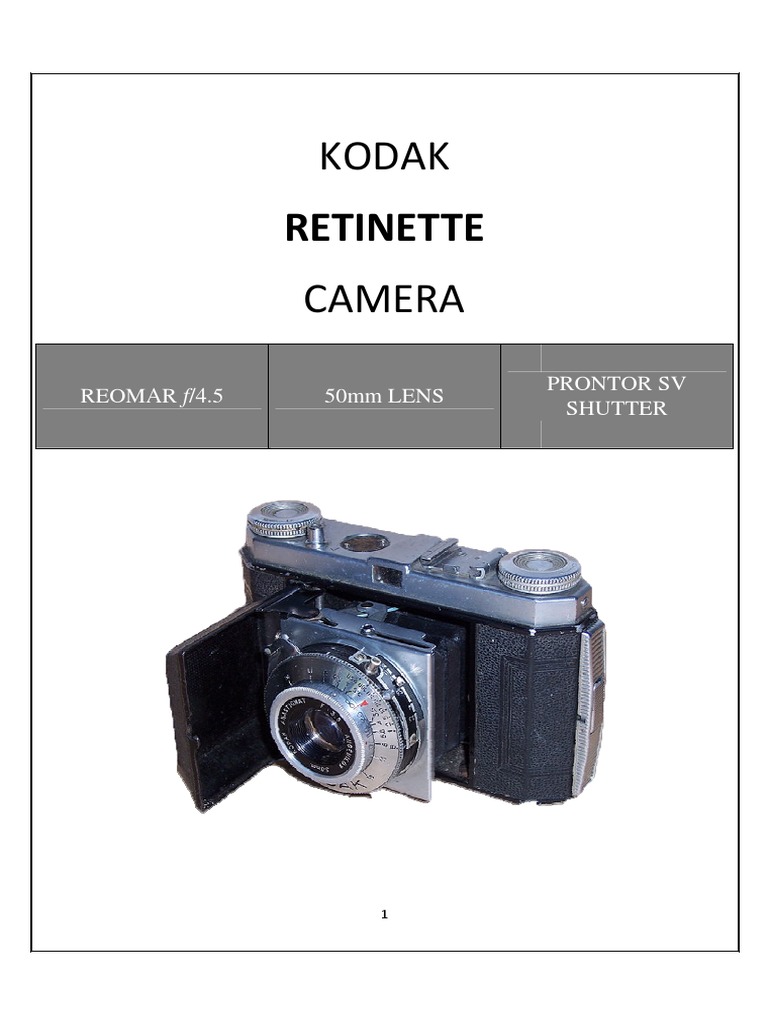 Kodak Retinette F avec Angénieux 3,5/45mm + acc. Appareil photo