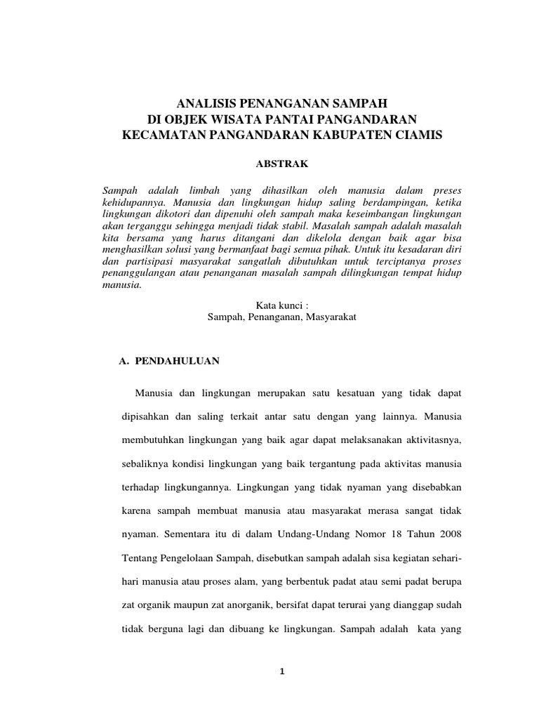 Contoh Tesis Tentang Sampah Contoh Soal Dan Materi Pelajaran 7