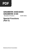 Special Functions 840D 840di 810D | PDF | Cartesian