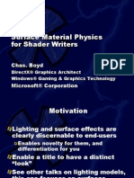 Surface Material Physics For Shader Writers