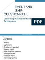 2012 Management and Leadership Questionnaire