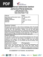 Download Traditional Taekwondo 23rd Feb MATT Seminar  by British Taekwondo SN201400687 doc pdf