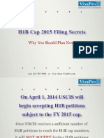 5 H1B Cap 2014 Filing Secrets From US Immigration Lawyer