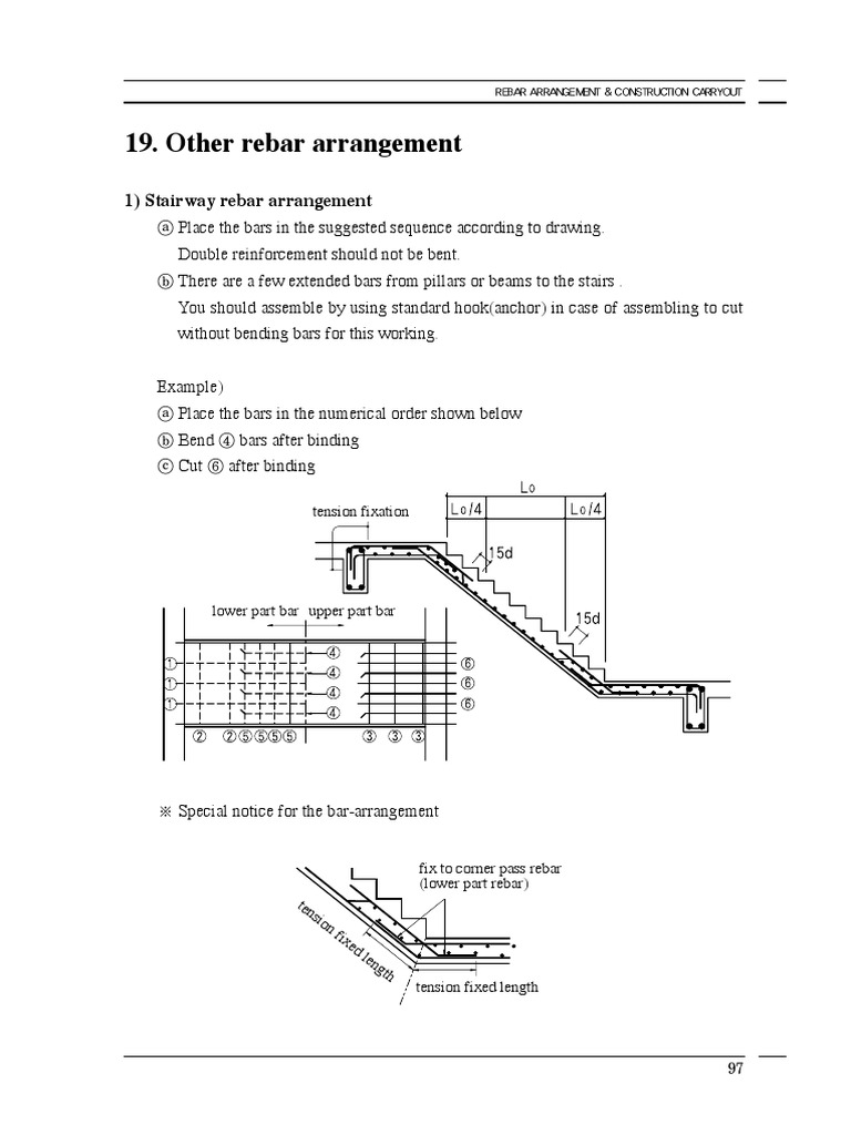 Rebars Arrangement For Concrete Reinforcements | PDF | Beam (Structure ...