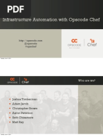 Infrastructure Automation With Opscode Chef Presentation