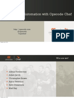 Infrastructure Automation With Opscode Chef Presentation