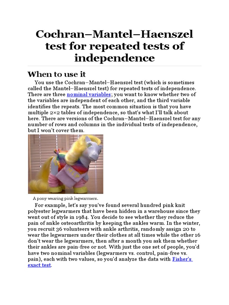 Evaluating the Effect of Legwarmers on Ankle Pain Across Multiple ...