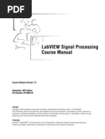 LabVIEW Signal Acquisition and Processing