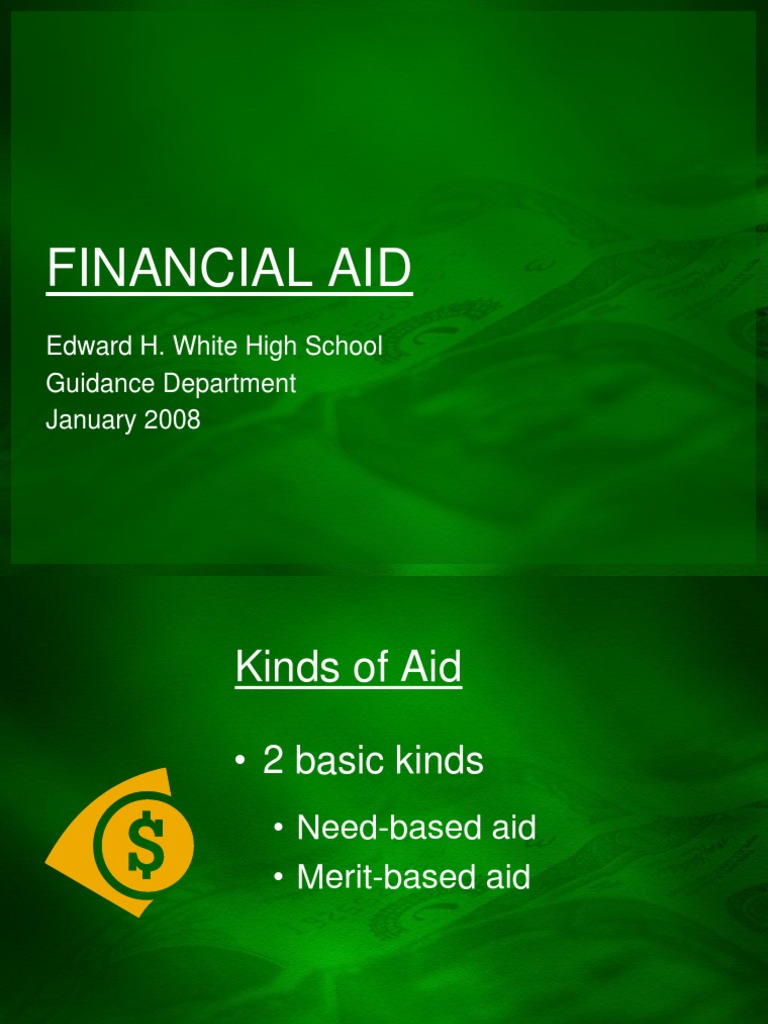 Financial Aid Guide for Students | PDF | Career & Growth